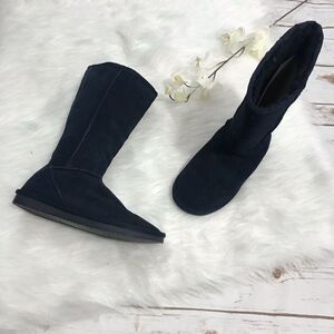 Suede Leather Winter Blue Boots‎ Size 6